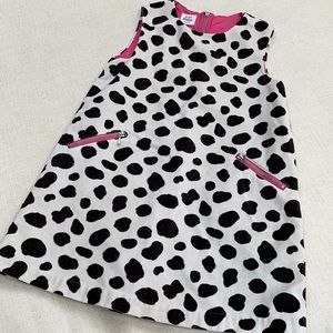 MiniBoden cow print dress